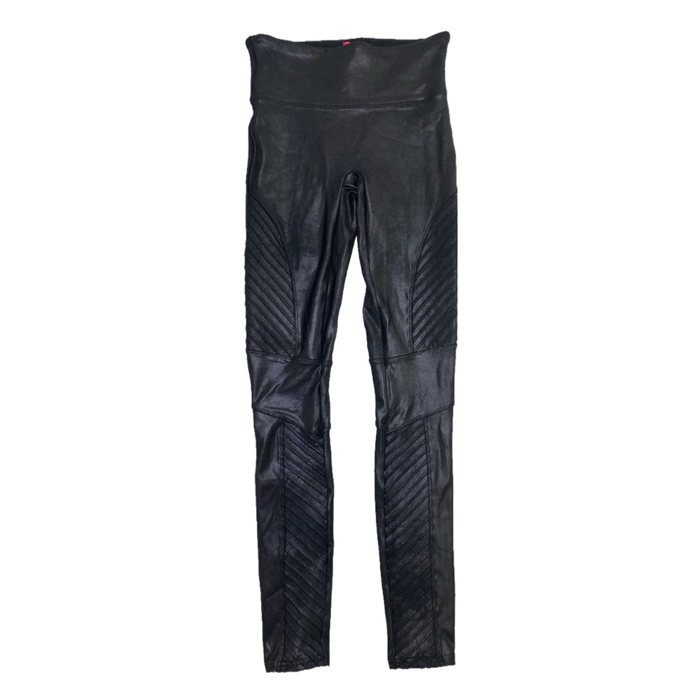 Spanx Faux Leather Moto Leggings XS - Picture 4 of 6